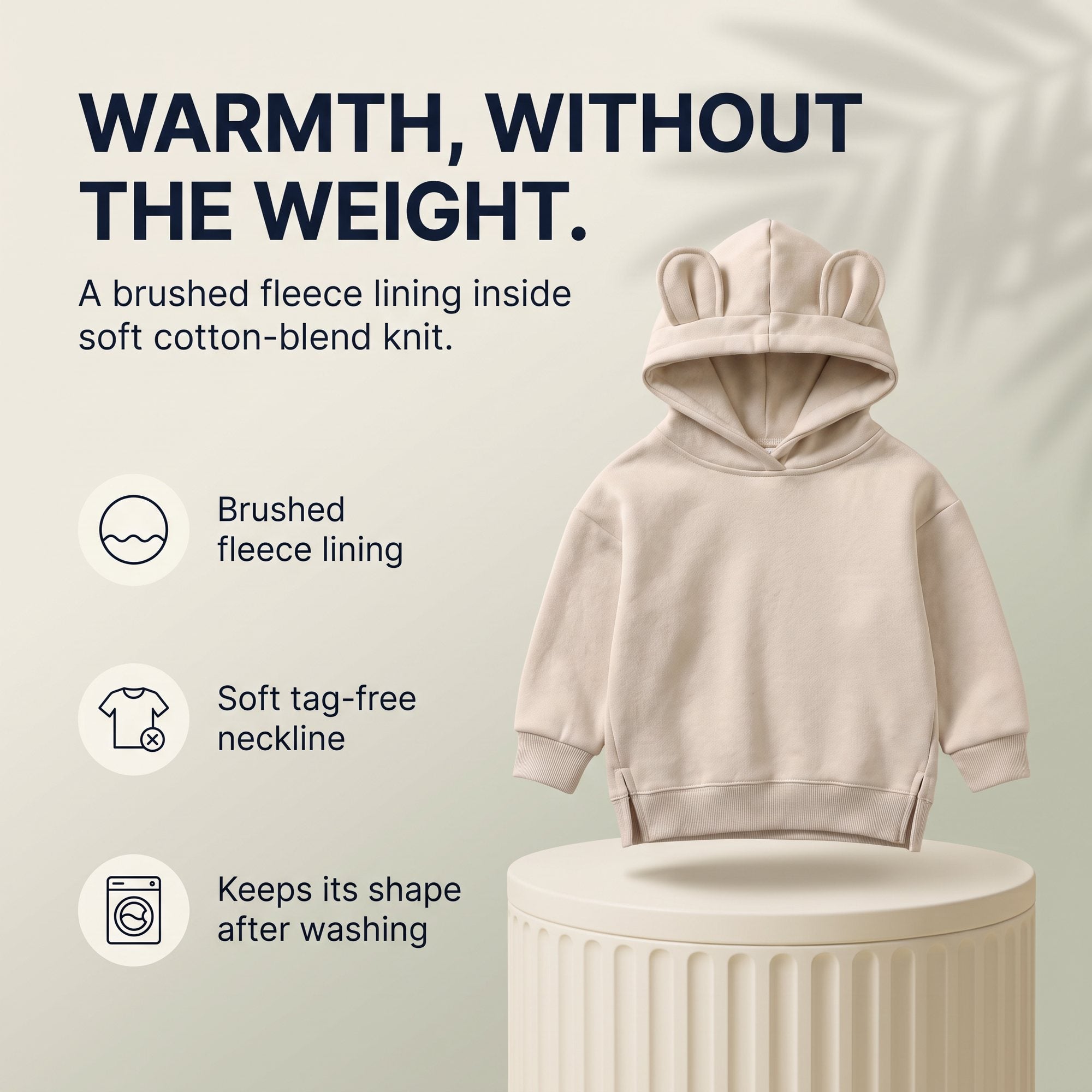 Hearthling — Baby & Toddler Bear Ear Hoodie