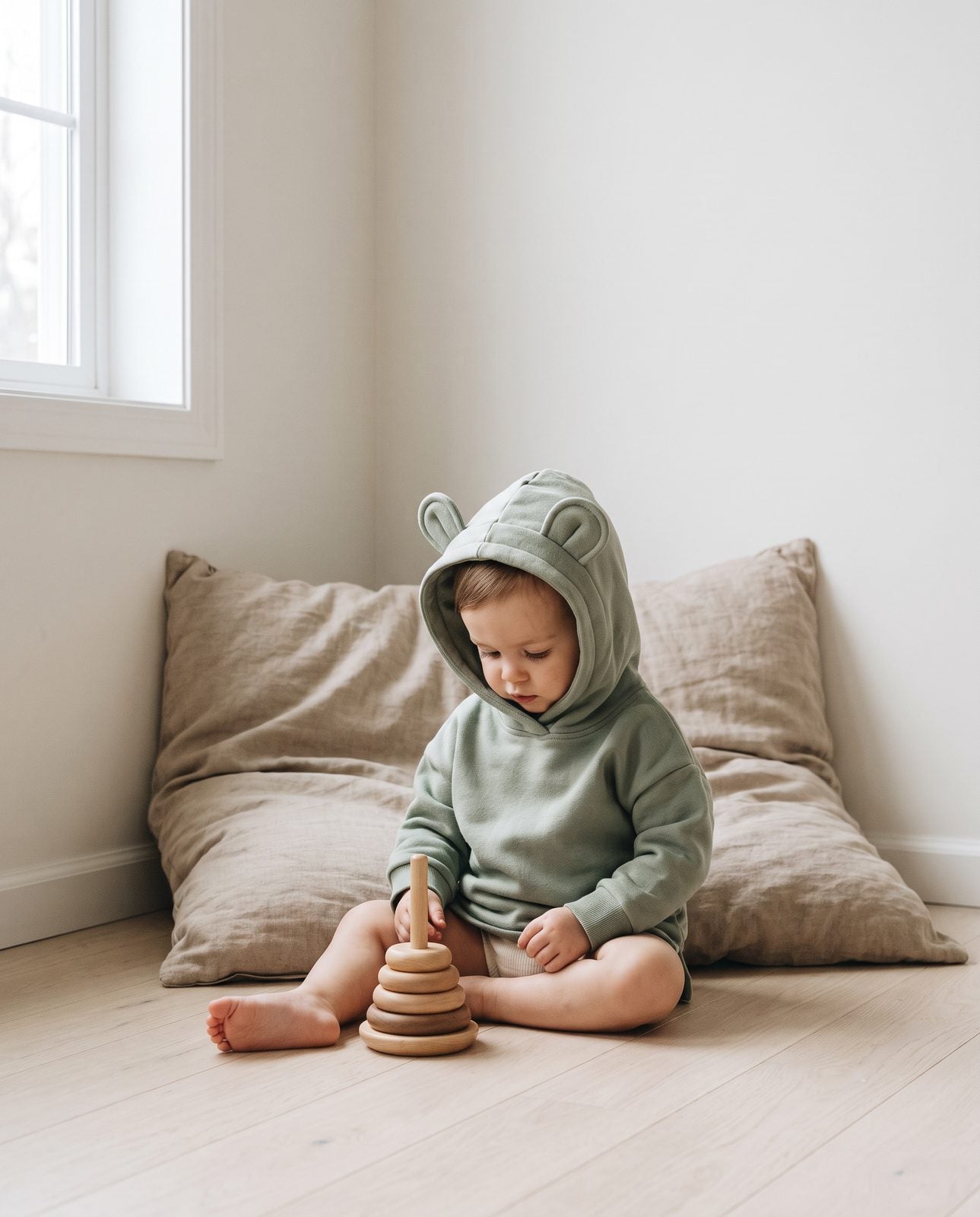 Hearthling — Baby & Toddler Bear Ear Hoodie