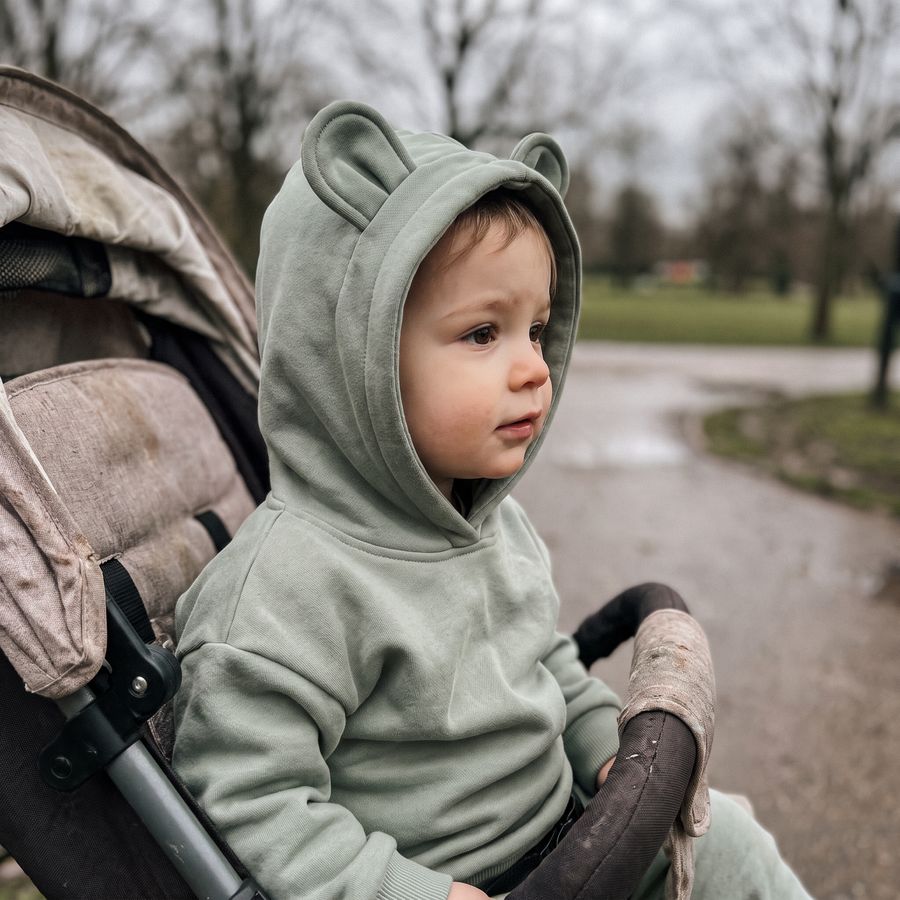 Customer photo of the Hushfern Hearthling hoodie, submitted by Priya R.