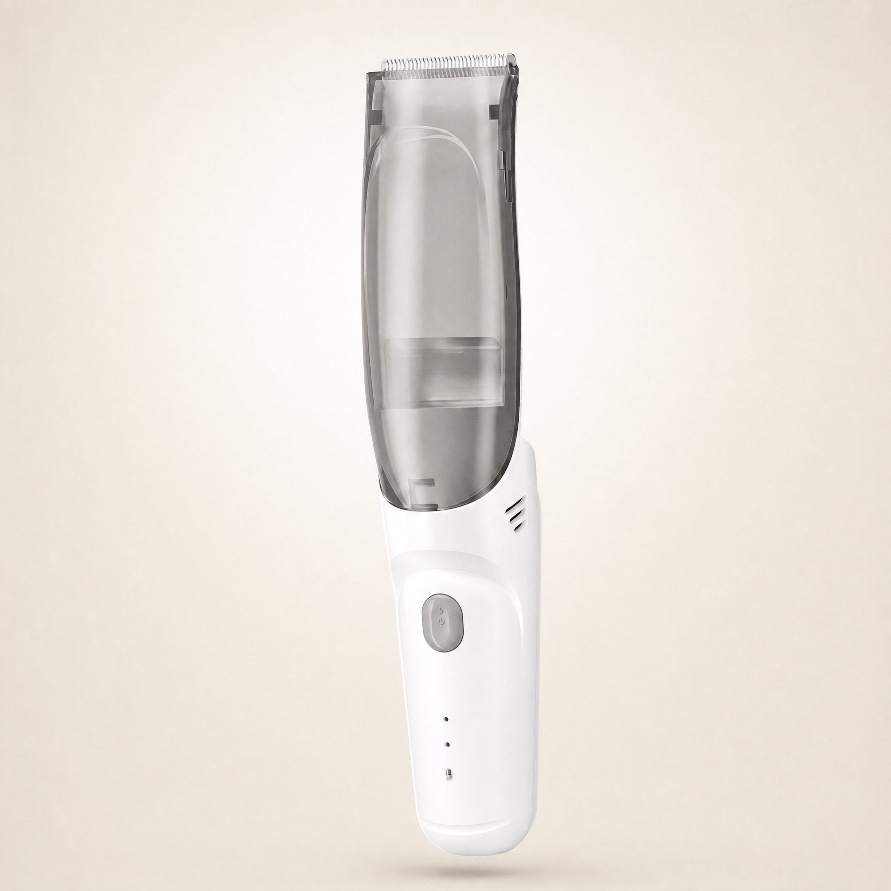 Hushfern QuietClip in White, shown upright against a soft neutral background
